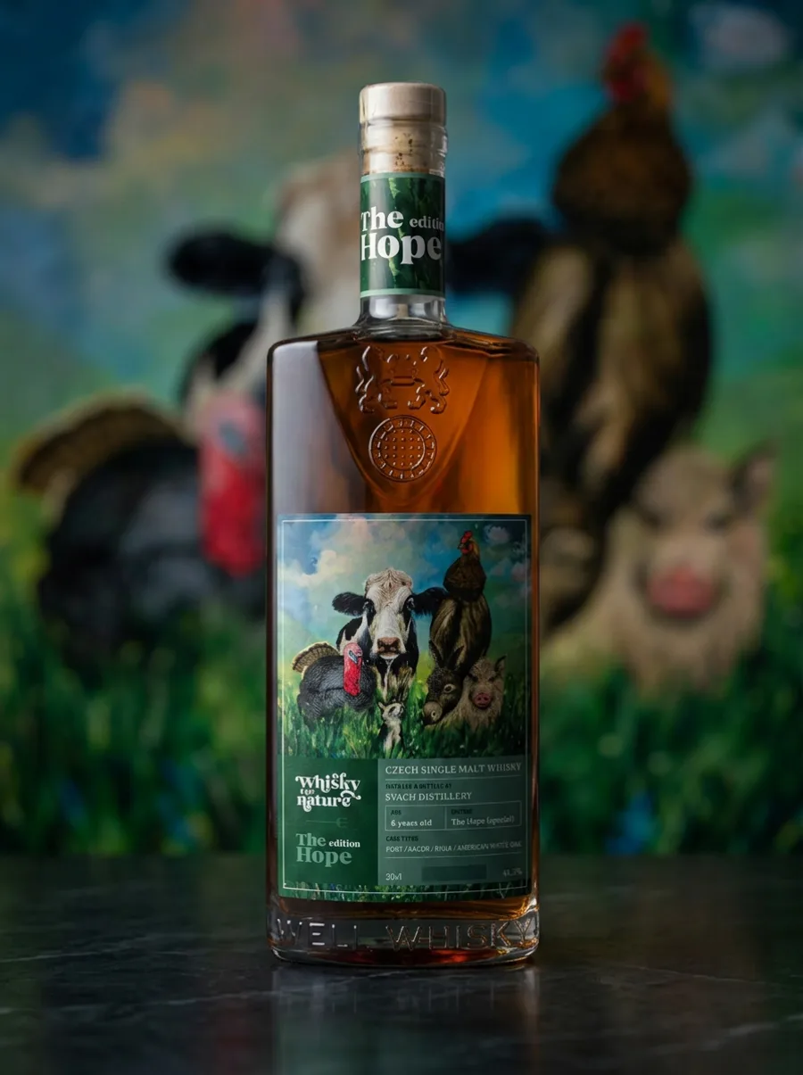 The Hope whisky bottle — Libchavští Chlupáči – a second chance for farm animals